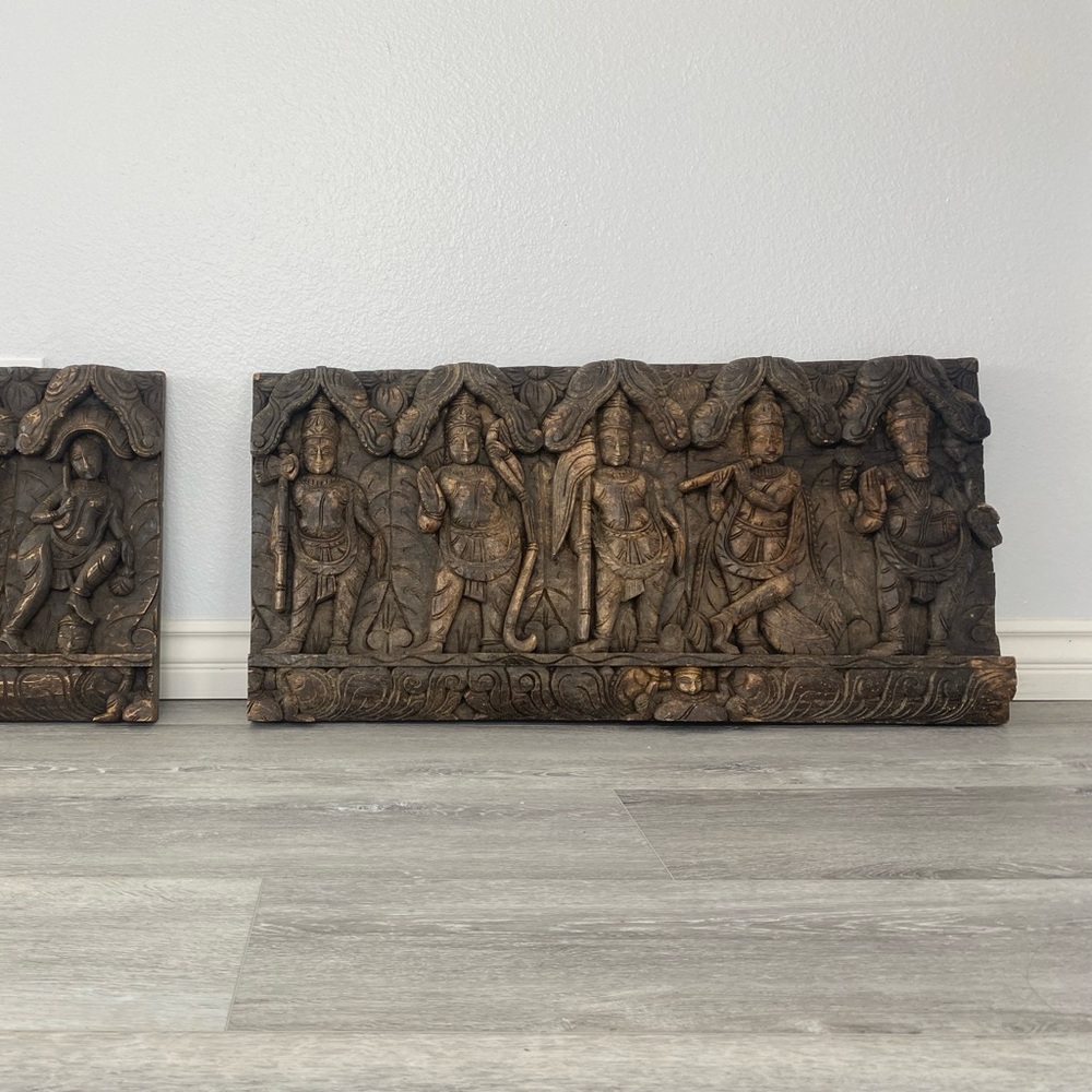 Hand Carved Wood Art